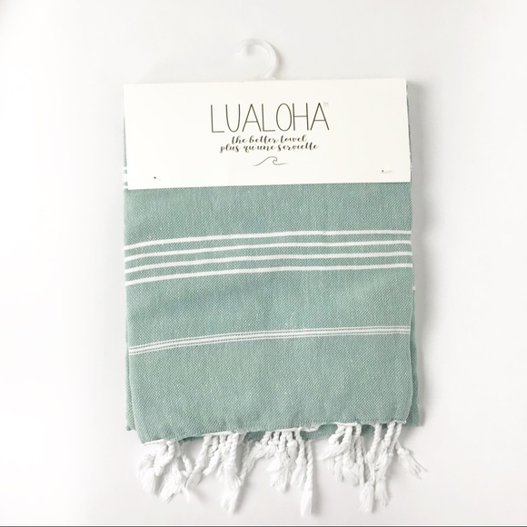 Turkish Beach Towel, Wrap, or Blanket Sage Green - Picture 3 of 5
